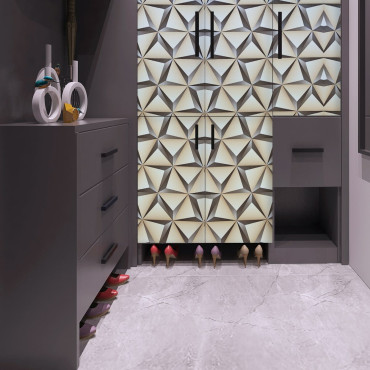 Самоклеюча плівка 3D 0,45х10м х 0,07мм Бежеві трикутники SW-00001235-4
