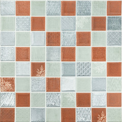 Панель стінова 3D 700х700х4мм Мозаїка коричнева SW-00002012