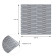 Самоклеюча 3D панель срібна кладка 700x770x5мм (34)