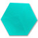 Декоративний самоклеючий шестикутник 3D блакитний 200x230х5мм (1105)